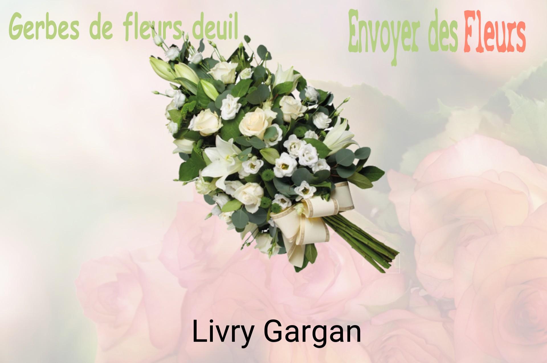 Gerbe de fleurs de deuil livrée à Livry-Gargan